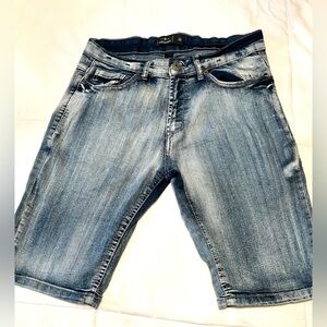 Nickdanger Men's Blue Denim Shorts